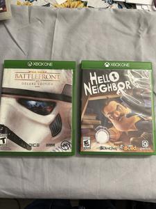(2) Assorted XBOX One Games