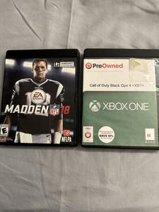 (2) Assorted XBOX One Games