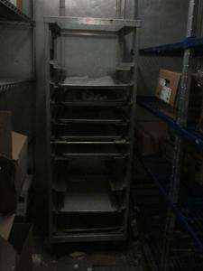 Aluminum Freezer Speed Rack Includes Some Sheet Pans 