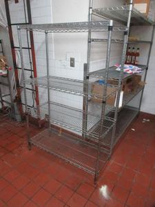 Metro Chrome Storage Rack - 42&#34; x 18&#34; x 63&#34; 