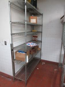 Chrome Storage Rack - 60&#34; x 18&#34; x 87&#34; 