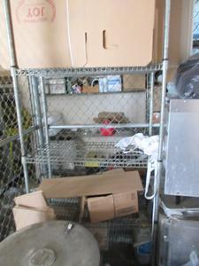Chrome Storage Rack Incudes Assorted Boxes (Dock)