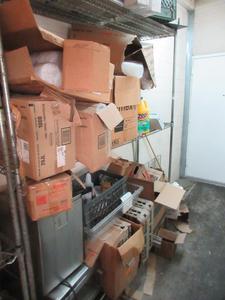 Group of Assorted Cups, Lids, Microwave Oven and More (Rack Sold Separate) (Dock)