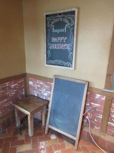Chalk Sandwich Board, Small End Table and Wall Mounted Chalk Board 