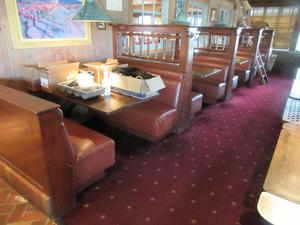 Commercial Rustic Booth Seating - Approx. 30&#39; Wide 
