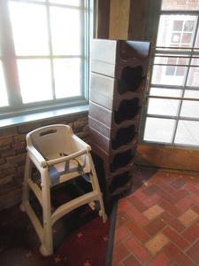 (6) Booster Seats and (1) Plastic High Chair 