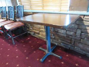Wood Top Caf&#233; Table - 34&#34; x 24&#34; x 30&#34; 