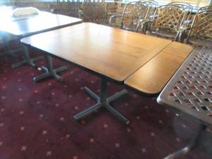 Laminate Wood Top Drop Leaf Dining Table - 51&#34; x 36&#34; x 29&#34; 