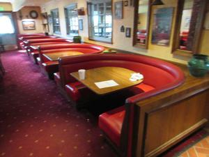 Commercial U-Booth Seating - Approx. 36&#39; Wide (Tables are In-Floor Type, D&#233;cor is Glued to Top)