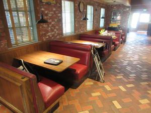 Commercial Booth Seating - Approx. 24&#39; Wide (Contents Not Included) 
