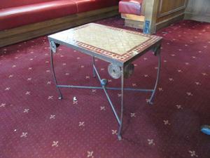 Mosaic Tile Top End Table - 23.5&#34; x 15.5&#34; x 21&#34; (Damaged) 