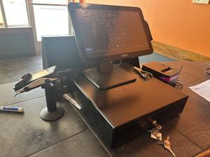 Plum POS System with Receipt Printer, Card Reader and Cash Box wtih Key