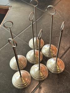 Group of Table Top Sign Display Holders