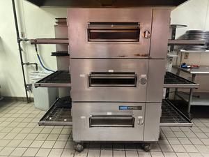 Lincoln Impinger Triple Stack Pizza Conveyor Oven on Casters - Approx. Dims - 80&#34;W x 60&#34;D x 67&#34;H