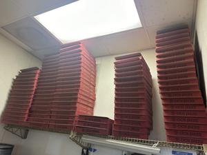 Large Group of cicis pizza Boxes