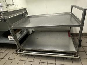 Commercial Stainless Steel 2-Tier Utility Cart
