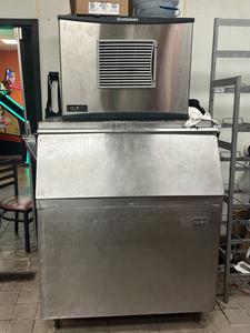 Scotsman Commercial Ice Maker with Ice Bin and Ice Scoop and Transfer Bucket