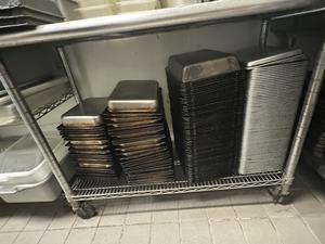Large Group of Commercial Baking Sheet Pans