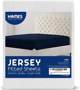 Homesperception Pure 100% Cotton Fitted Sheet - Comfy Stretch Fabric - Deep  Pocket Fitted Sheet Wrinkle-Free (Full, White) Auction