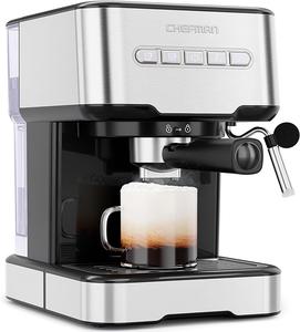 Chefman 6-in-1 Espresso Machine with Steamer, One-Touch Single or Double  Shot Maker (Retail $84.75) Auction