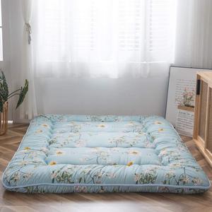 Rustic Floral Korean Floor Mattress Japanese Futon Mattress, Memory Foam Foldable Bed Roll Up Camping Mattress Floor Lounger Bed Couches and Sofas Mattress Topper Twin Size (Retail Price $200), (New)