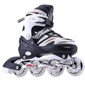Longfeng LL-LF Light-up Adjustable Fitness Skates, Black (Retail Price $99), (New)