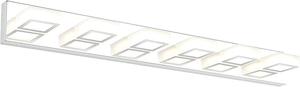 Ralbay LED Modern Chrome Vanity Lights 6 Lights Stainless Steel Acrylic Modern LED Bathroom Vanity Lights Over Mirror (4500K Neutral White Light) (Retail Price $120), (New)