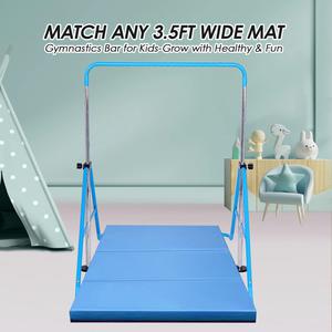 Dai&F Gymnastics Bars for Kids, Expandable Gymnastic Bars Kip Bars Gymnastics for Home, Junior Training Bar Children Folding Training Monkey Bars for Kids New, (Retail Price $90)