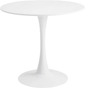 Roomnhome Self-Assembly ?31.5&#39;&#39; Round Table, Sturdy d&#233;cor Table with a Combination of Iron Frame and 0.7&#39;&#39; Thickness MDF top White Round Table New, (Retail Price $220)