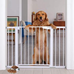 Mom&#39;s Choice Awards Winner-Cumbor 29.7-46&#34; Auto Close Safety Baby Gate, Extra Tall and Wide Child Gate, Easy Walk Thru Durability Dog Gate for House, Stairs, Doorways, White, New