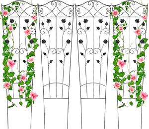 Trapezoidal Garden Trellis, 4 Packs 59&#34;x16&#34; 
