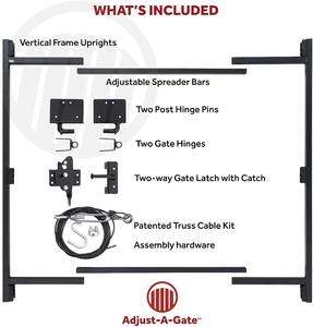 (Retail $159.99) Adjust A Gate 3 Rail 60 in. H/ 60 in.-96 in. W Kit-Contractor Series