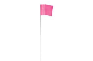 Empire 3.5 in. x 2.5 in. Pink Stake Flags, 100-Qty, Pink