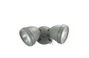 Commercial Electric 28-Watt, 2200-Lumen Metal LED Dual Spot Light, Gray