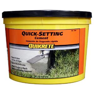 Quikrete Quick Setting Cement for Concrete Sculpting, Repairing Steps, Curbs, Floors, Retaining Walls, and More, 10 Pound Pail