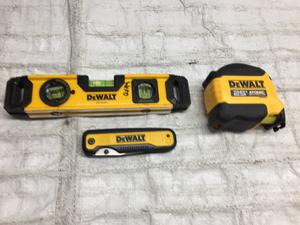 (3) Dewalt Assorted Tools