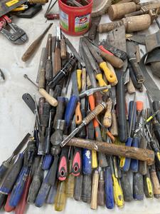 Large Assortment of Hammers Wood Shavers Spatulas and Much More 