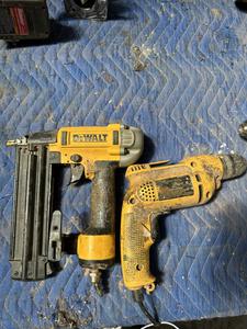 Dewalt Air Compressed Nail Gun and Drill with Cord 