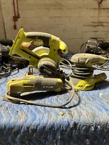 18V Ryobi Angle Saw, Angle Sander and Palm Sander