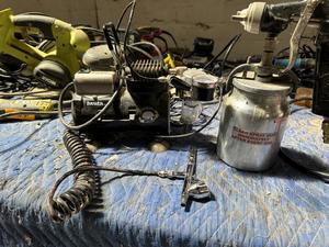 Iwata Compressor and SWL Paint Sprayer 
