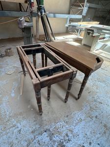 (2)Custom Wooden Tables One Without Top
