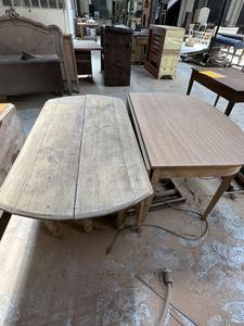 (2) Custom Wooden Collapsible Tables 