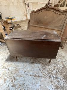 Dark Brown Wooden Collapsible Table 