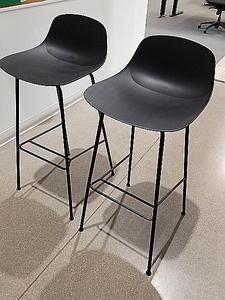 (2) Polymould Bar Chairs