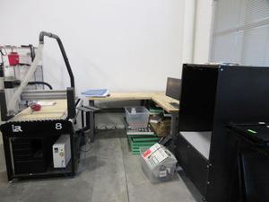 Imagination-to-Reality I2R-8 CNC Workstation with AOC Monitor, Logitech Wireless Touch Keyboard, Mini-Desktop, Workbench, Scanning Booth, Ridgid Pro-Pack Vac, Shut-Off Control Box and More  