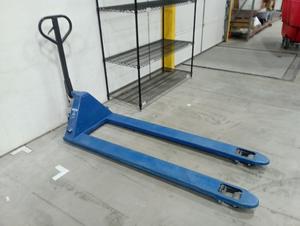 U-Line Blue H-8921 Long Fork Industrial Pallet Jack (Cannot Load Out Until 10/30/24)