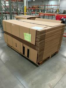 Pallet of 7033177XXL Branded Corrugated Bicycle Boxes - 75 Per Pallet - 69.6875&#34; x 9.625&#34; x 35.6875&#34; 