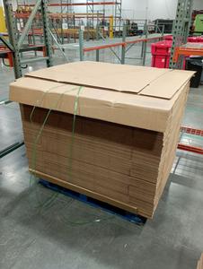 Pallet of Corrugated Bicycle Frame Boxes - 43&#34; x 9&#34; x 25&#34; 