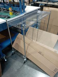 Chrome Rolling Rack - 48&#34; x 18&#34; x 39&#34; 