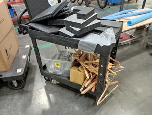 Rubbermaid Commercial Products Black Service Cart 